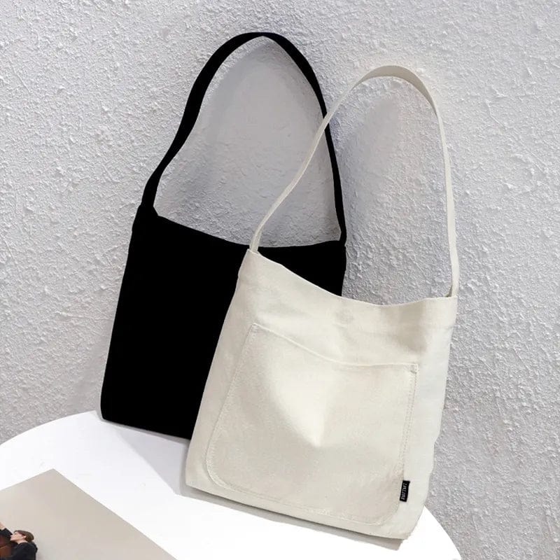 BW canvas tote