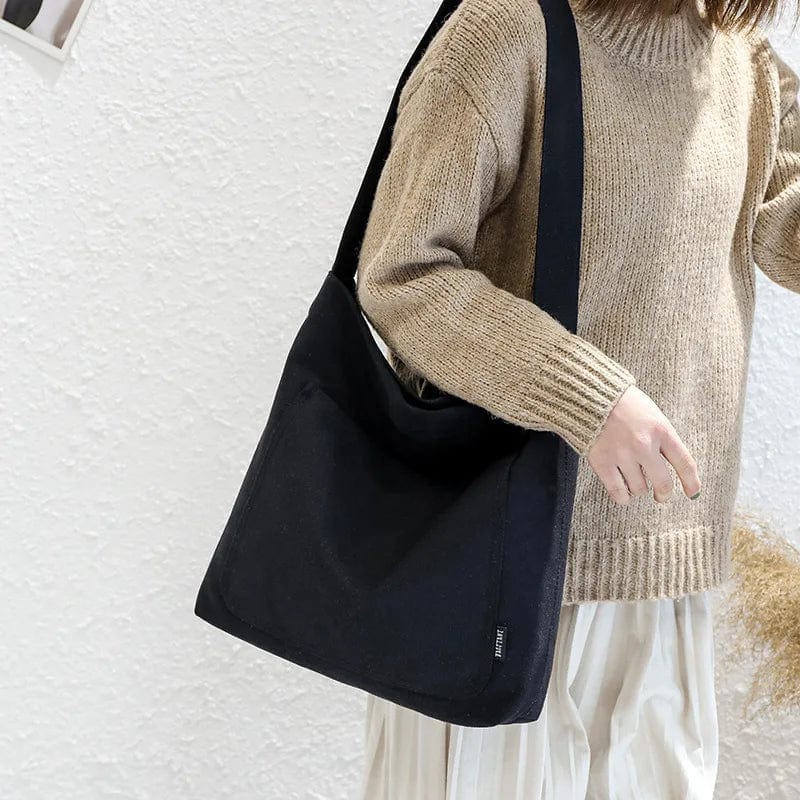 BW canvas tote
